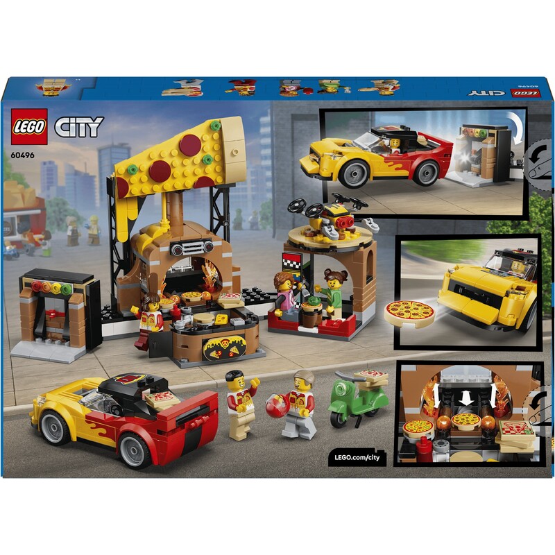 Конструктор LEGO City Доставка пиццы с разными транспортными средствами (60496)