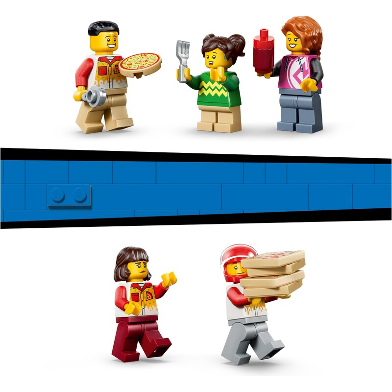 Конструктор LEGO City Доставка пиццы с разными транспортными средствами (60496)