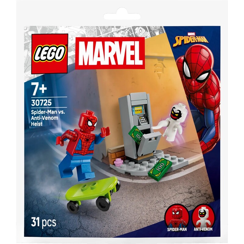 Конструктор LEGO Super Heroes Человек-Паук vs. Анти-веном. Ограбление (30725)