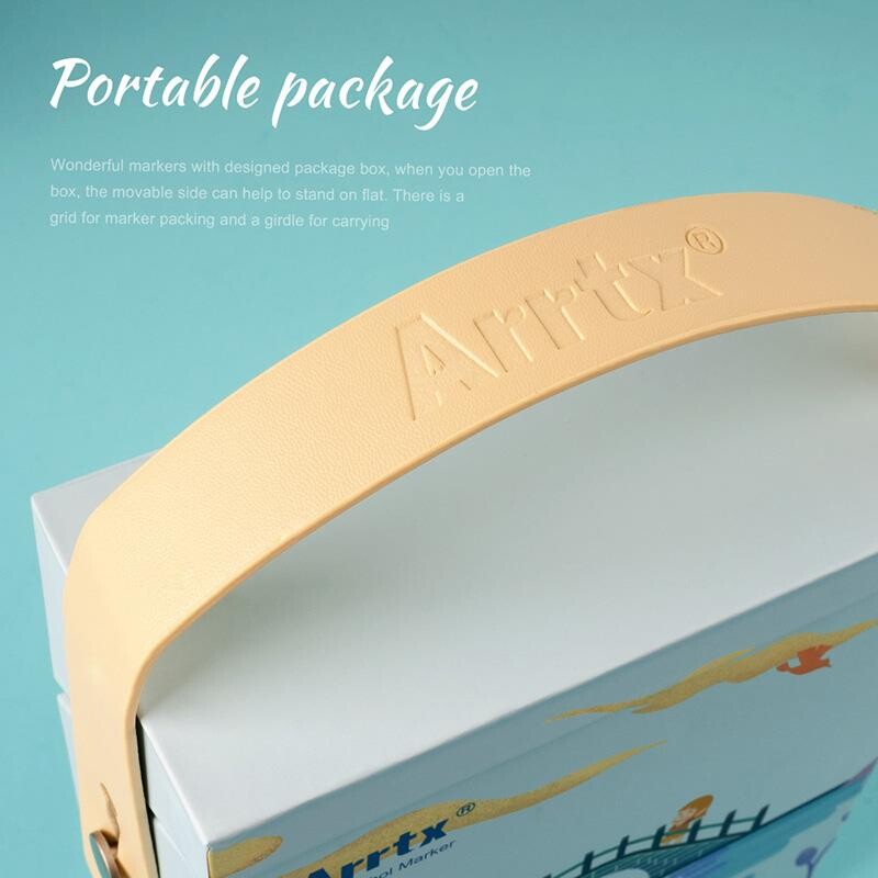 Спиртові маркери Arrtx Alp ASM-02BU 24 кольори, сині відтінки (LC302215)