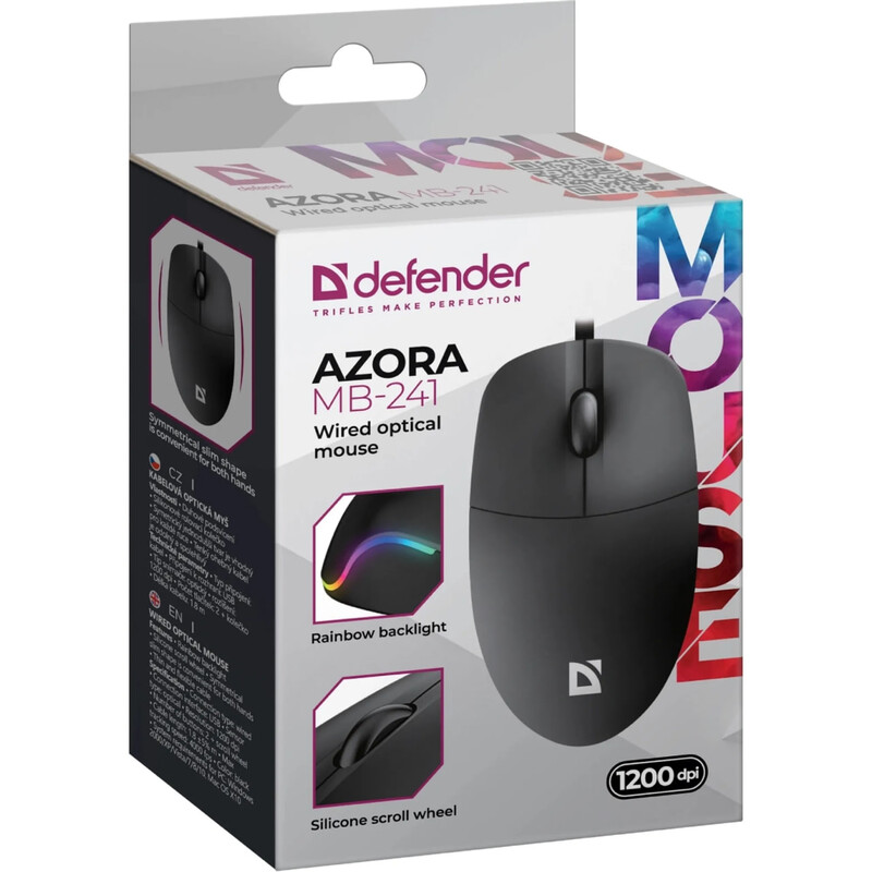 Миша Defender Azora MB-241 Black (52241)