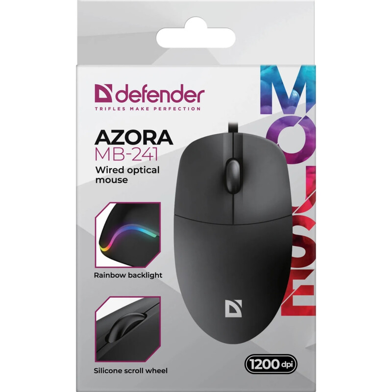 Миша Defender Azora MB-241 Black (52241)