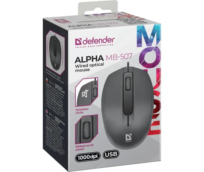 Мышь Defender Alpha MB-507 Black (52507)