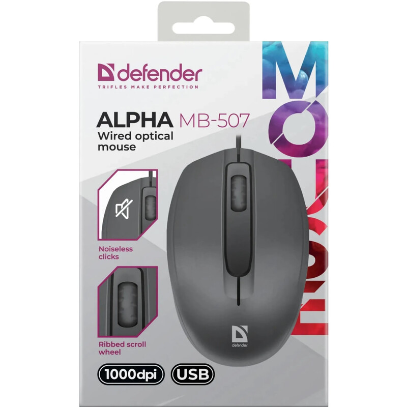 Мышь Defender Alpha MB-507 Black (52507)