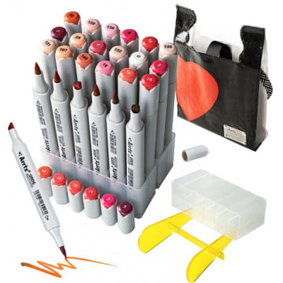 Photos - Creativity Set / Science Kit Arrtx Спиртові маркери  Oros ASM-03RD 24 кольора, червоні відтінки (LC30253 