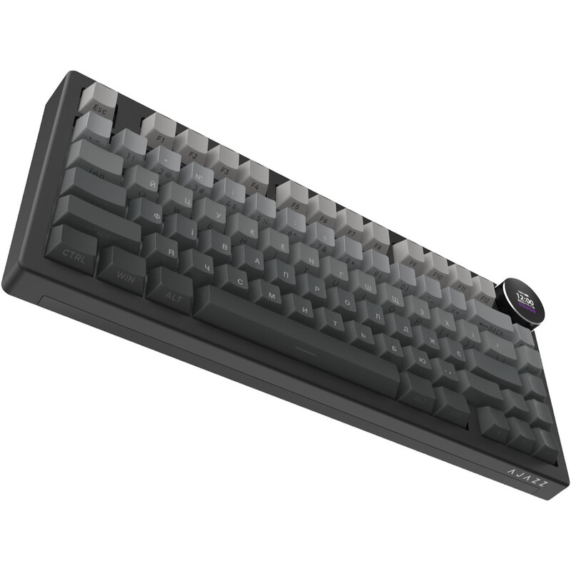 Клавіатура бездротова Ajazz AK820 V2 White Peach Switch Black/Gray (AK820-V2-WP-S-BG)