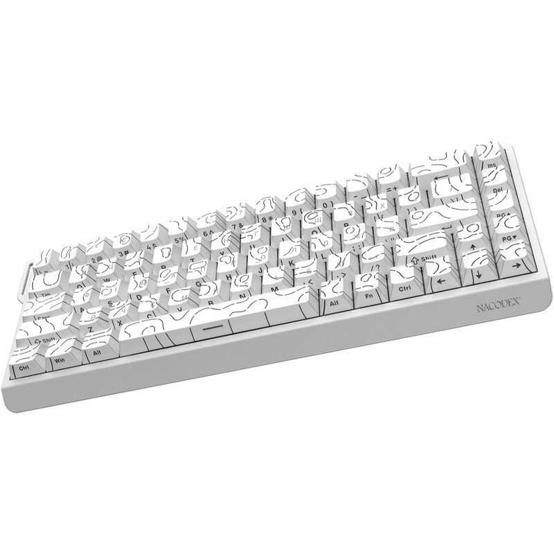Клавиатура Ajazz NK68 V2 Red Switch White (NK68-V2-R-S-W)
