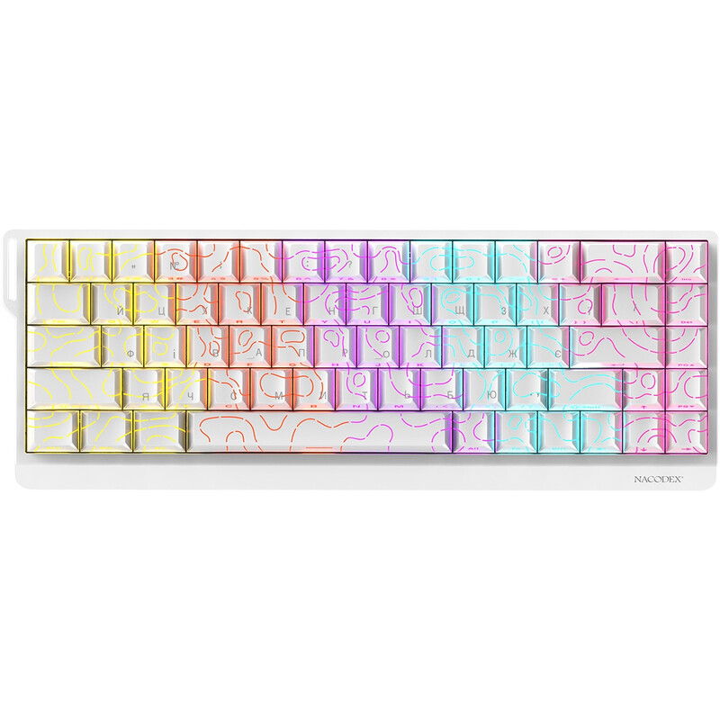 Клавиатура Ajazz NK68 V2 Red Switch White (NK68-V2-R-S-W)