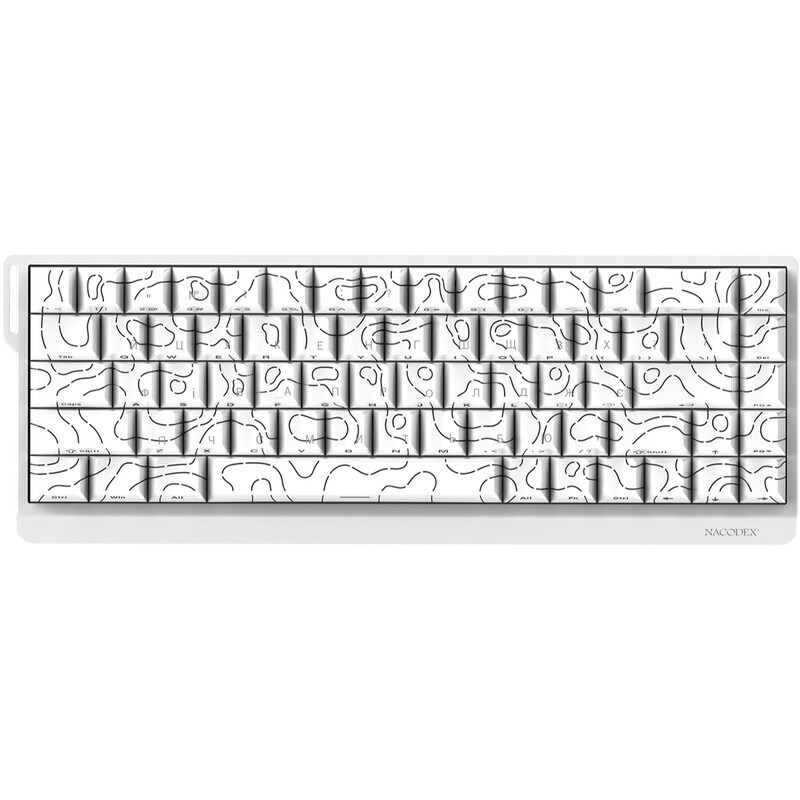 Клавиатура Ajazz NK68 V2 Red Switch White (NK68-V2-R-S-W)