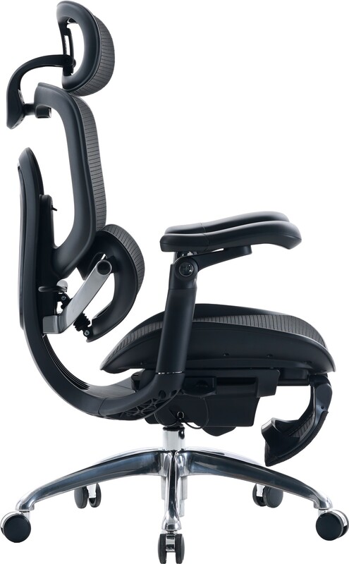 Крісло офісне Sihoo Doro C300 PRO V2 Black з підставкою для ніг (C300-PRO-V2-B101-JT)