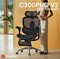 Фото - Крісло офісне Sihoo Doro C300 PRO V2 Black з підставкою для ніг (C300-PRO-V2-B101-JT) | click.ua