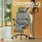 Фото - Крісло офісне Sihoo Doro C300 PRO V2 White з підставкою для ніг (C300-PRO-V2-B102-JT) | click.ua
