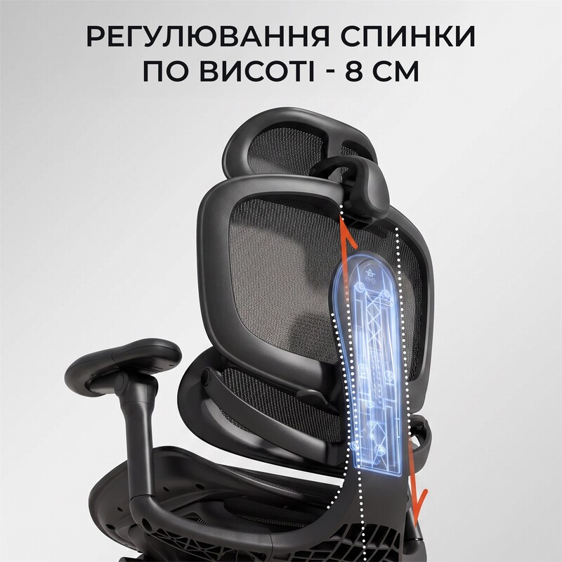 Крісло офісне Sihoo Doro C300 Lite V2 White з підставкою для ніг (C300-LITE-V2-B102-JT)