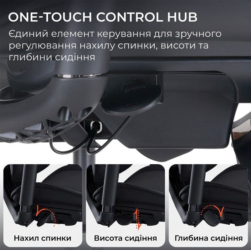 Крісло офісне Sihoo Doro C300 Lite V2 Black з підставкою для ніг (C300-LITE-V2-B101-JT)