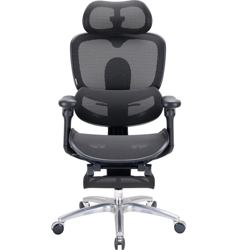 Крісло офісне Sihoo Doro C300 Lite V2 Black з підставкою для ніг (C300-LITE-V2-B101-JT)