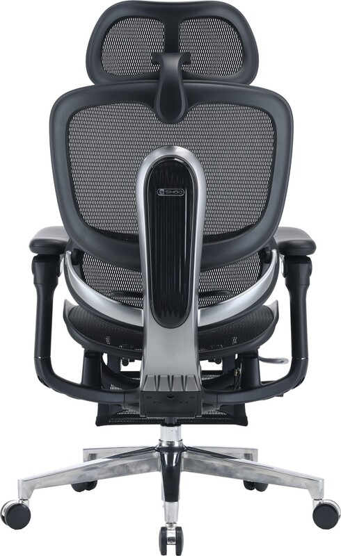 Крісло офісне Sihoo Doro C500 V2 Ultra Black з підставкою для ніг (C500-V2-B101-JT)