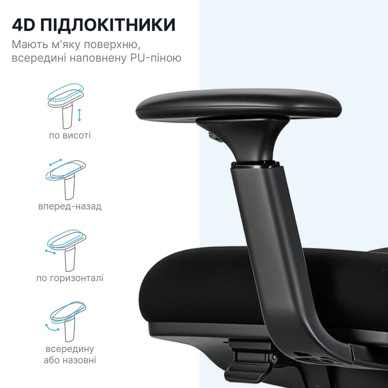 Кресло офисное OfficePro FlexCore ОС120B Black