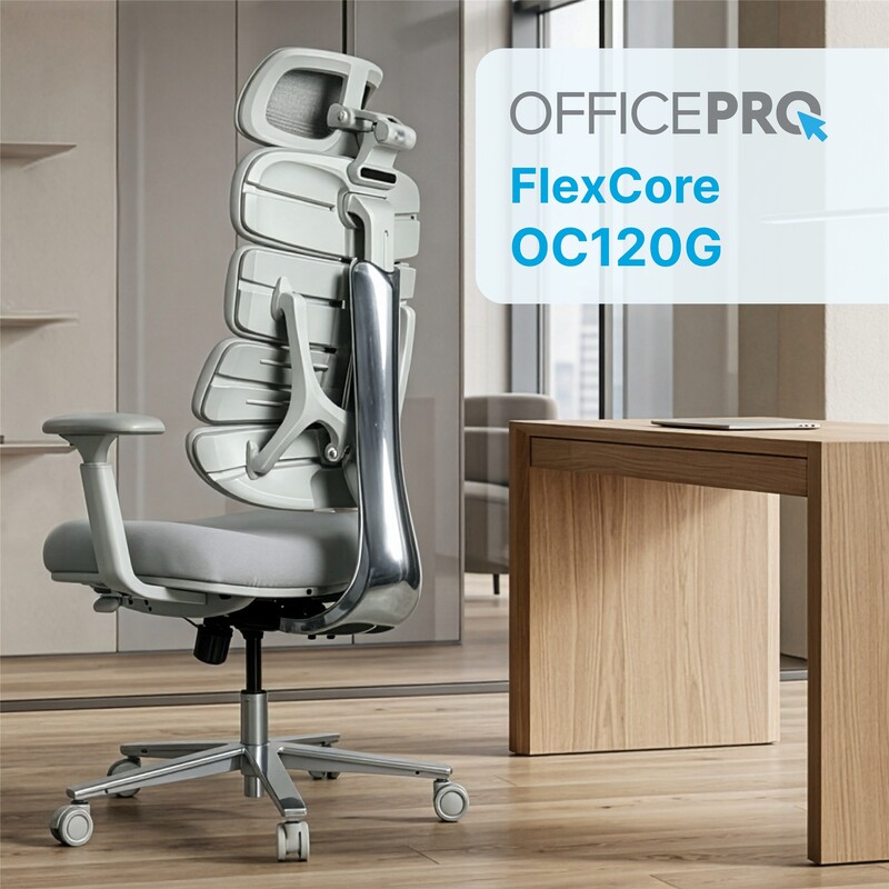 Кресло офисное OfficePro FlexCore ОС120G Grey