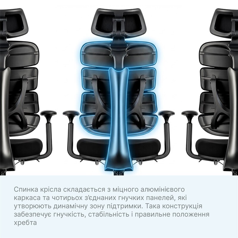 Кресло офисное OfficePro FlexCore ОС120G Grey