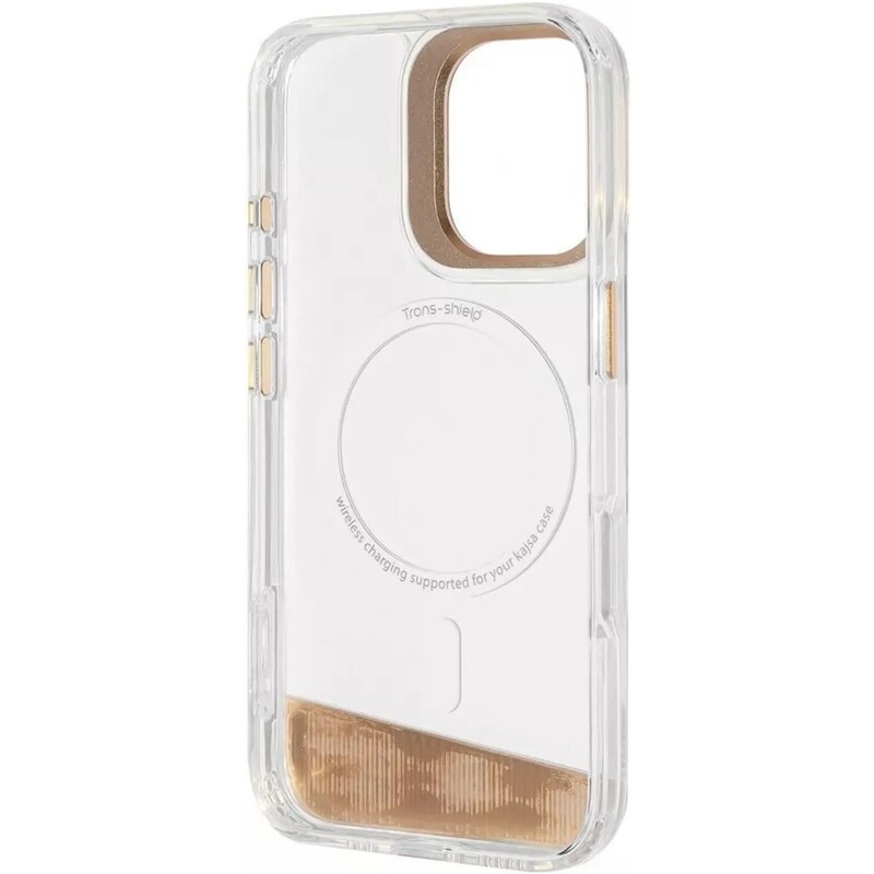 Чохол-накладка Kajsa Aluminium Shield with Magnetic Ring для iPhone 16 Light Gold