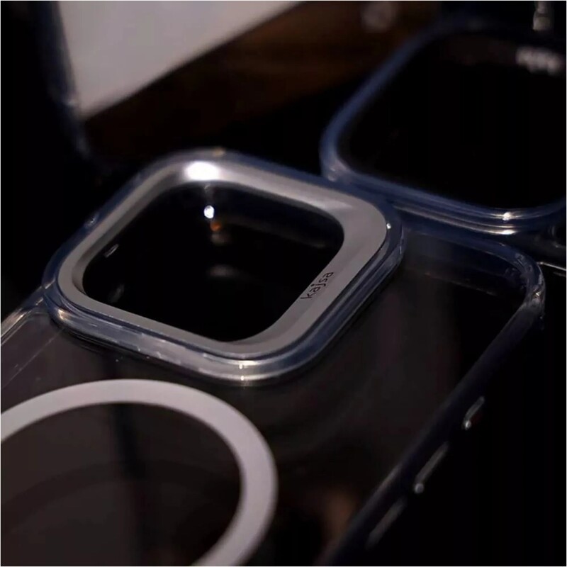 Чохол-накладка Kajsa Aluminium Shield with Magnetic Ring для iPhone 16 Silver