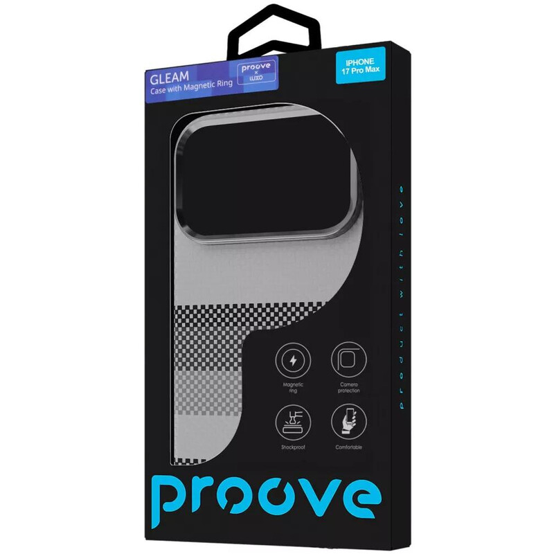 Чохол-накладка Proove Gleam Case with Magnetic Ring iPhone 17 Pro Max Black Blaze