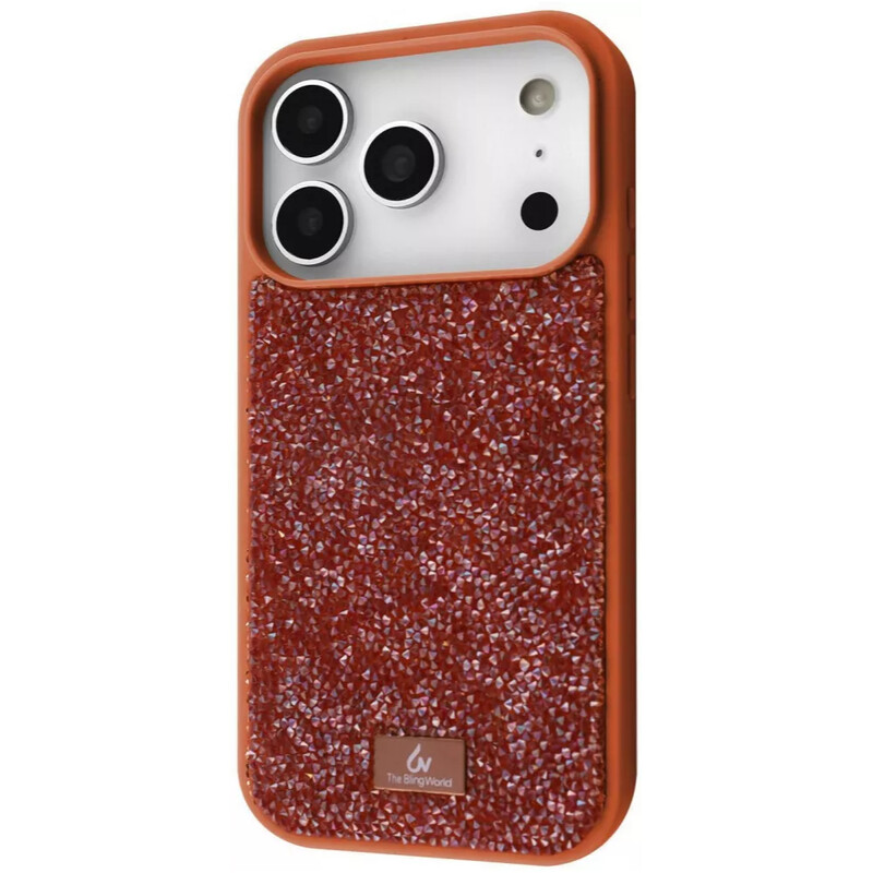 Чохол-накладка Bling World Rock Diamond (TPU) iPhone 17 Pro Orange