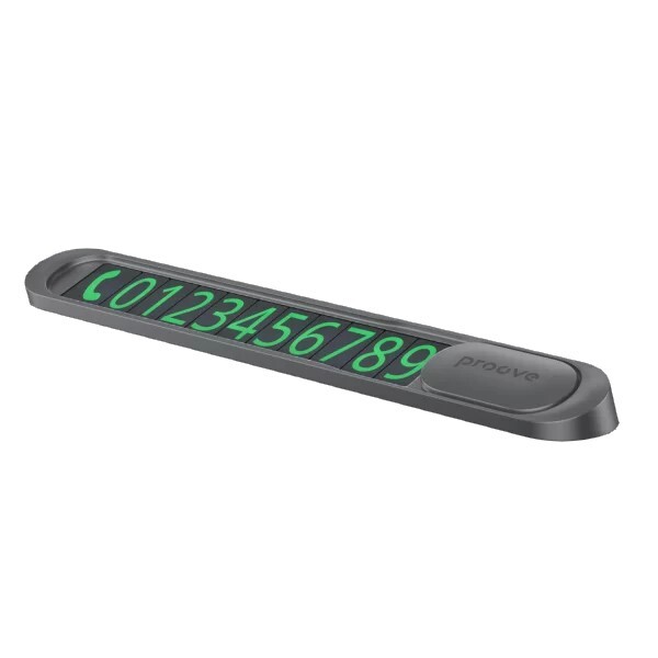 Парковочная карта Proove Parking Number Plate Metal Lock Dark Gray (AAPM00000005)