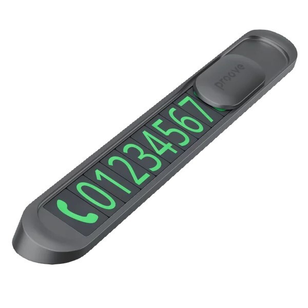 Парковочная карта Proove Parking Number Plate Metal Lock Dark Gray (AAPM00000005)