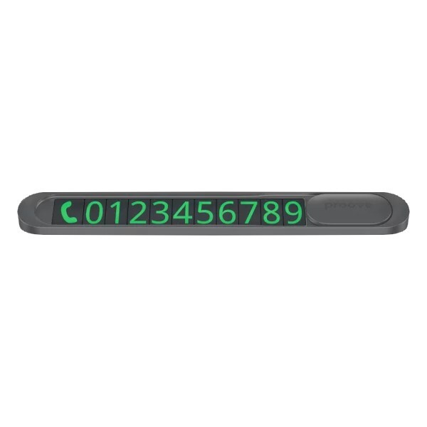 Парковочная карта Proove Parking Number Plate Metal Lock Dark Gray (AAPM00000005)