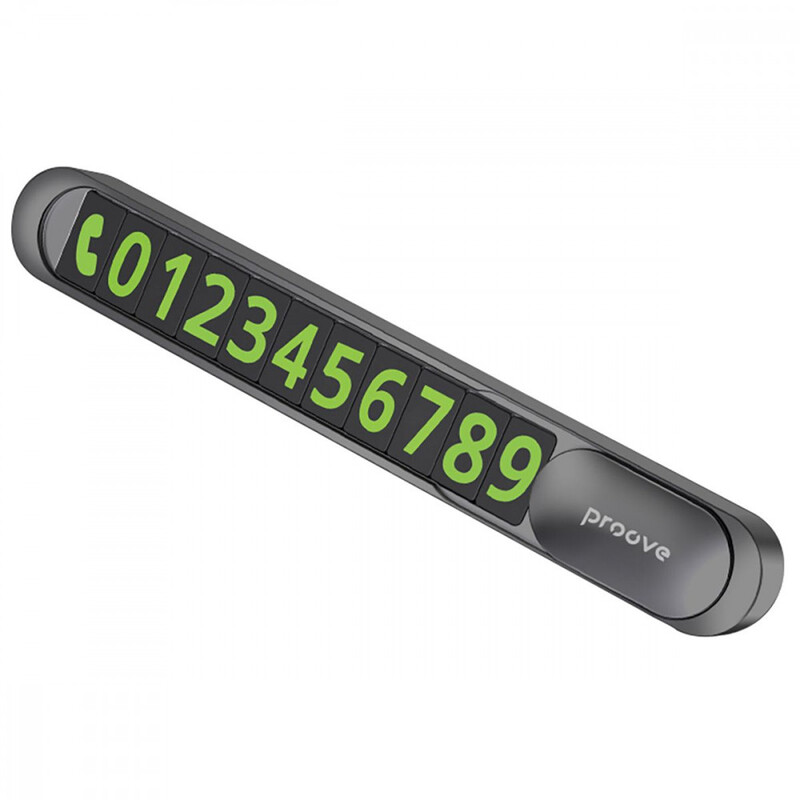 Парковочная карта Proove Parking Number Plate Metal Lock Dark Gray (AAPM00000005)