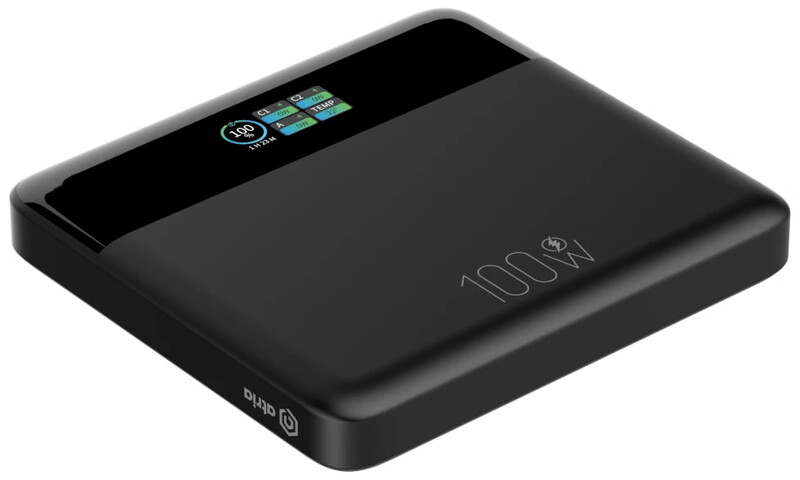 Универсальная мобильная батарея Atria 20000mAh 100W Black (WPD-X11)