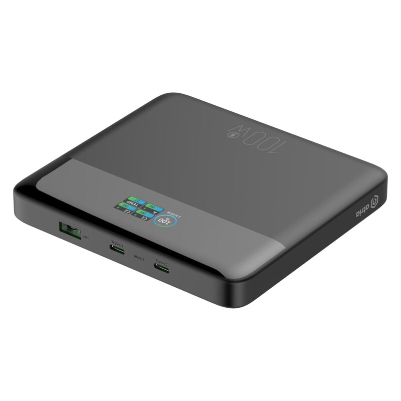 Универсальная мобильная батарея Atria 20000mAh 100W Black (WPD-X11)
