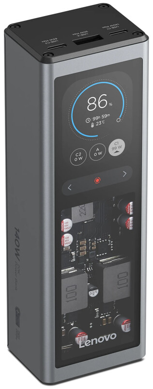 Универсальная мобильная батарея Lenovo 20000mAh 140W Grey (G0A3140WWW)