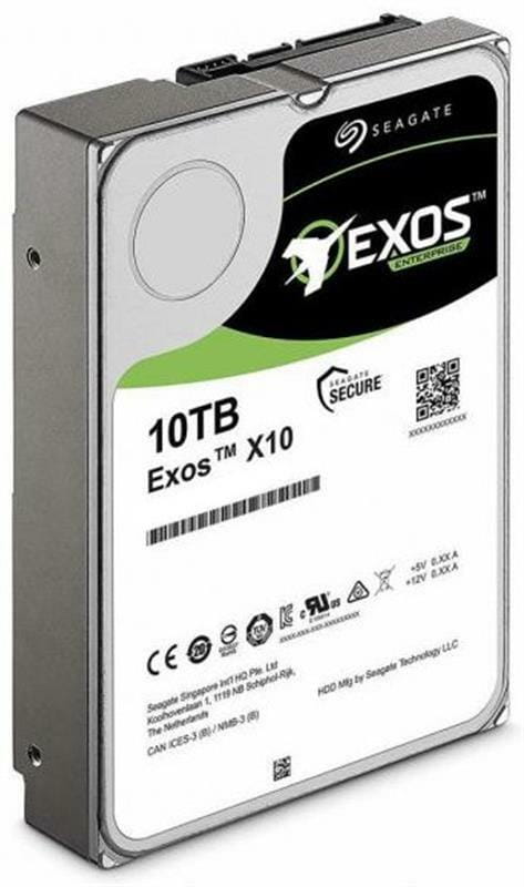 Накопитель  HDD 3.5" SATA 10.0TB Seagate Exos X10 7200rpm 256MB (ST10000NM0086)