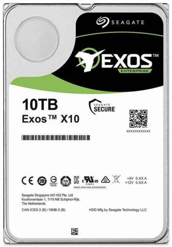 Накопитель  HDD 3.5" SATA 10.0TB Seagate Exos X10 7200rpm 256MB (ST10000NM0086)