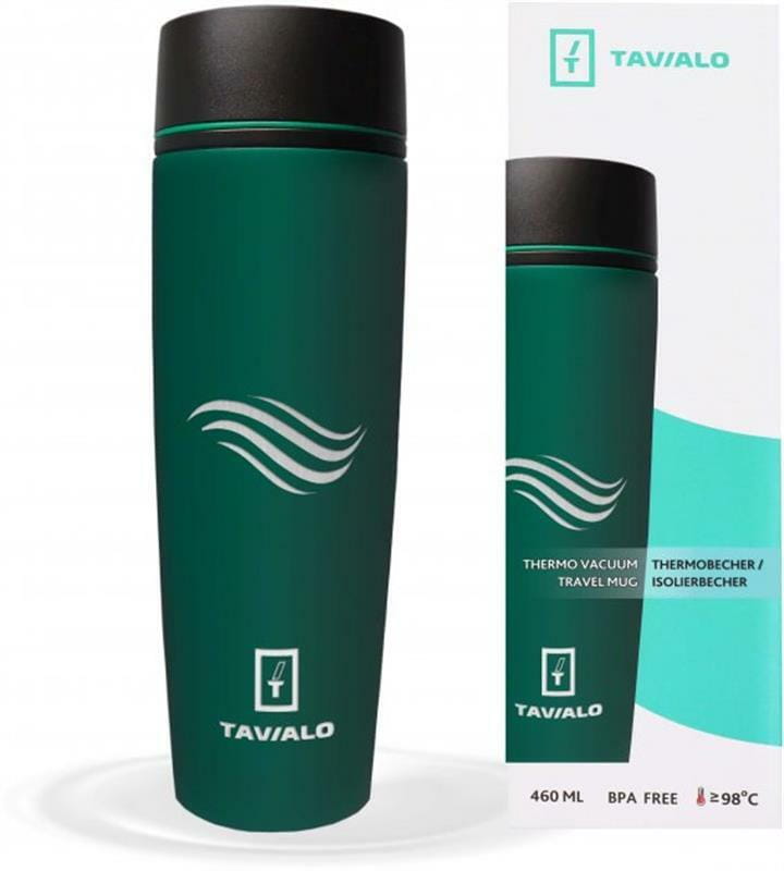 Термобутылка Tavialo 460 мл матовый зеленый + 2 уплотнительных кольца (190460108)