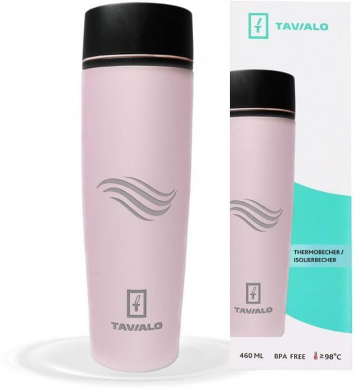 Термобутылка Tavialo 460 мл матовый светло-розовый (190460106)