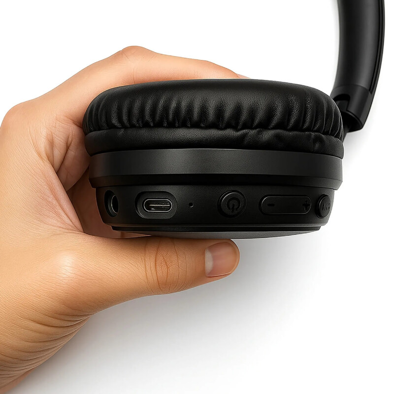 Bluetooth-гарнітура Media-Tech 3Motion ANC BT Black (MT3611)