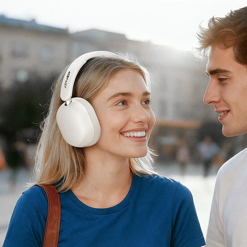 Bluetooth-гарнитура Acefast H12 White (6974316285731)