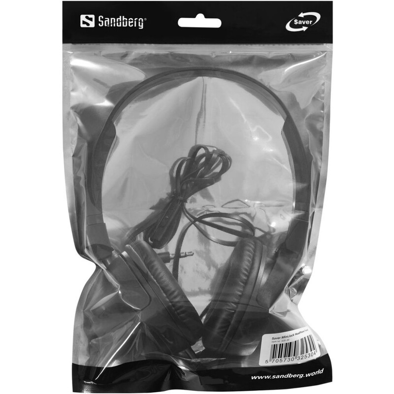 Наушники Sandberg Saver MiniJack HeadPhone Travel Black (325-30)