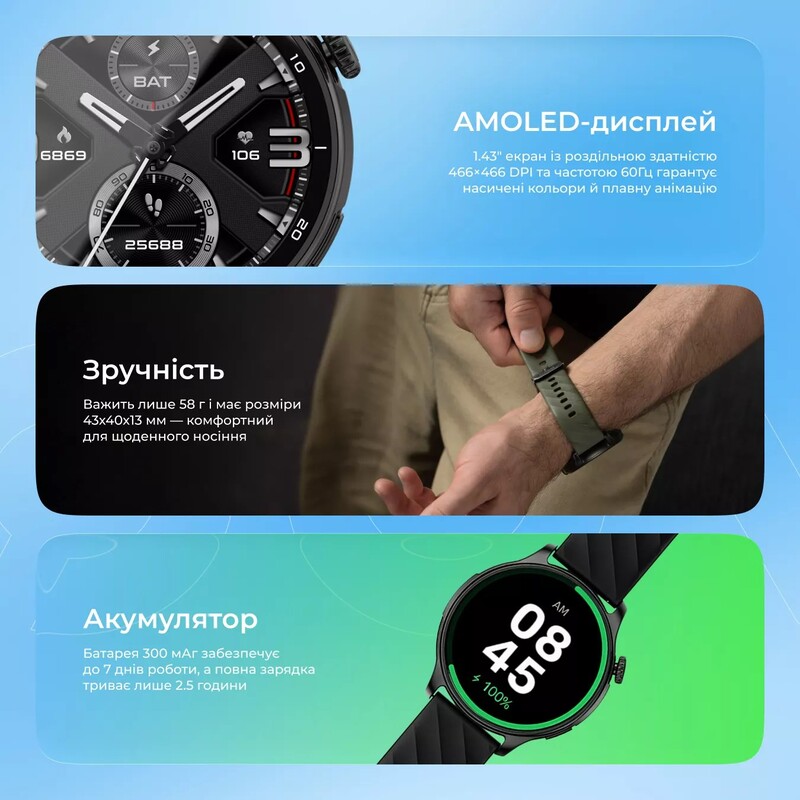 Смарт-годинник Proove Terra Graphite (SWTR00006414)