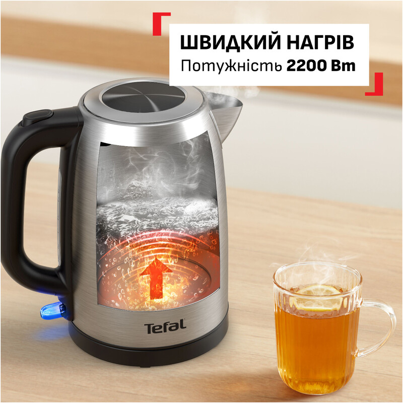 Електрочайник Tefal Stainless Steel Kettle KI1R0DE0