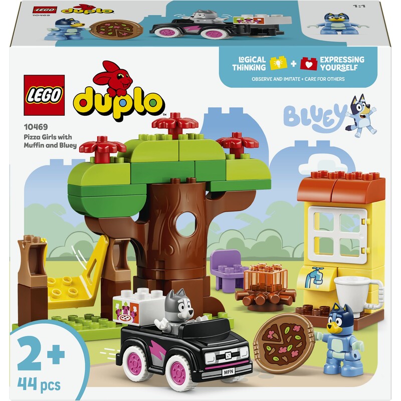 Конструктор LEGO Duplo Bluey «Пиццерия» с Мафином и Блуи (10469)
