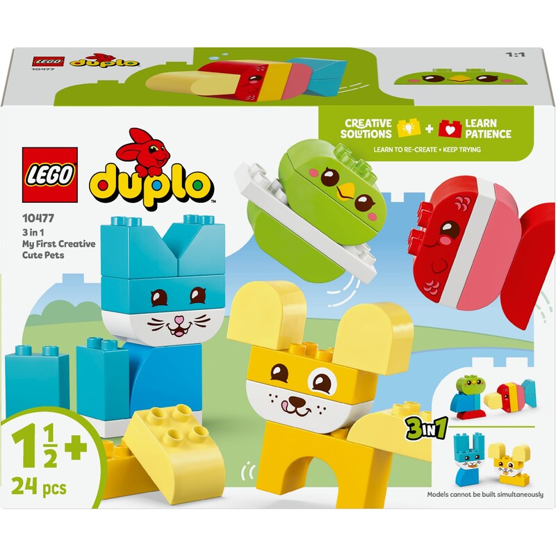 Конструктор LEGO Duplo My First Очаровательные творческие домашние любимцы 3 в 1 (10477)