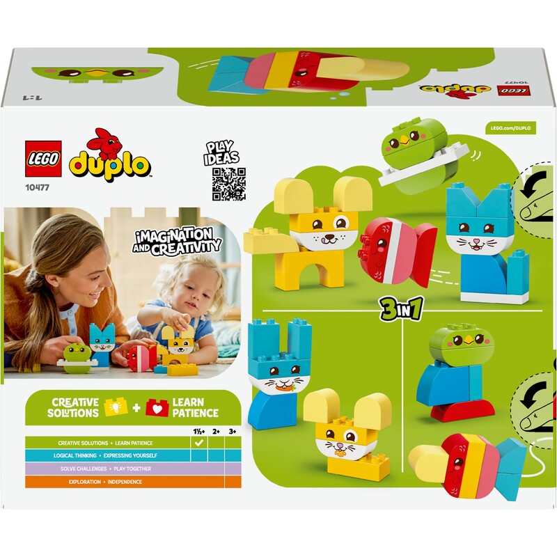 Конструктор LEGO Duplo My First Очаровательные творческие домашние любимцы 3 в 1 (10477)
