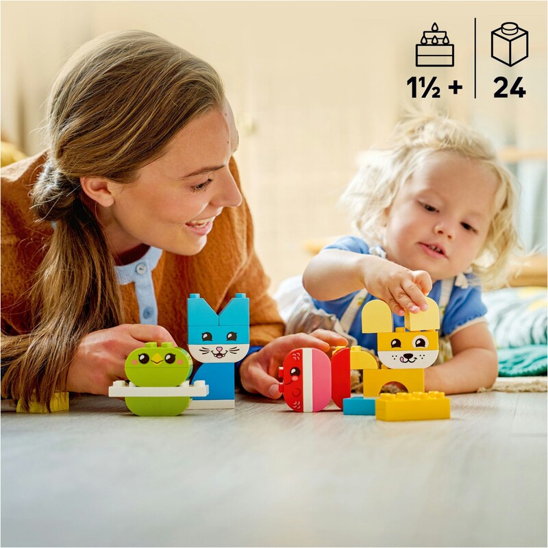 Конструктор LEGO Duplo My First Очаровательные творческие домашние любимцы 3 в 1 (10477)