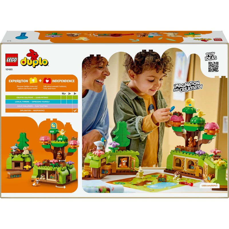 Конструктор LEGO Duplo Town Лес открытий с дикими животными (10480)