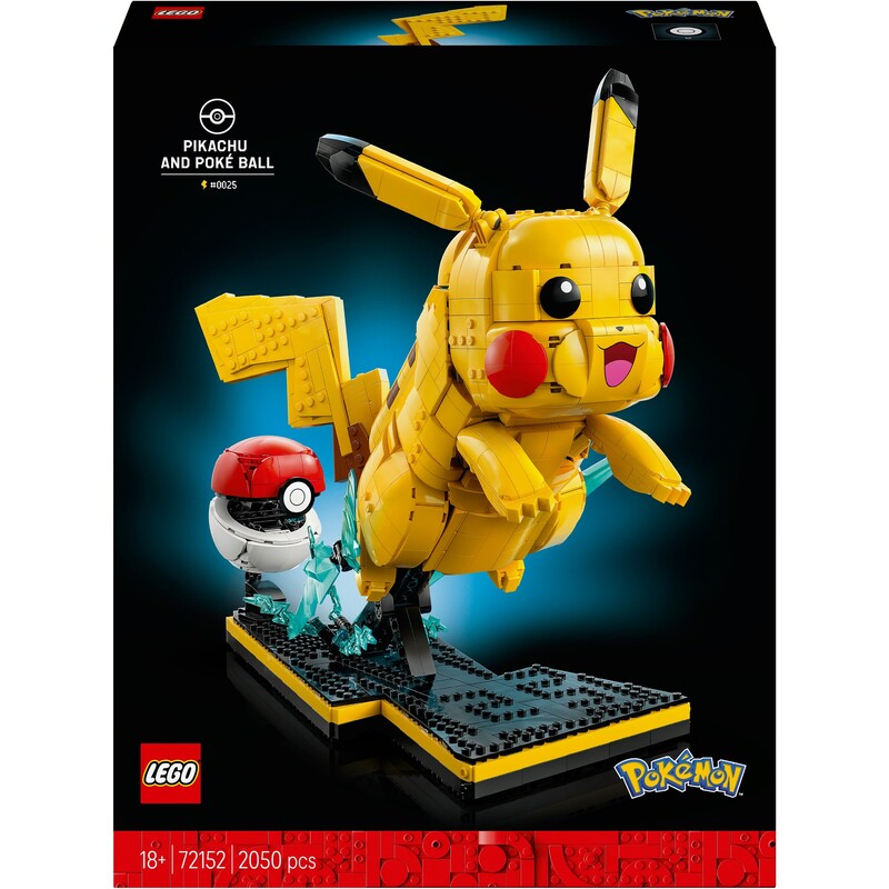 Конструктор LEGO Pokemon Пикачу и покебол (72152)