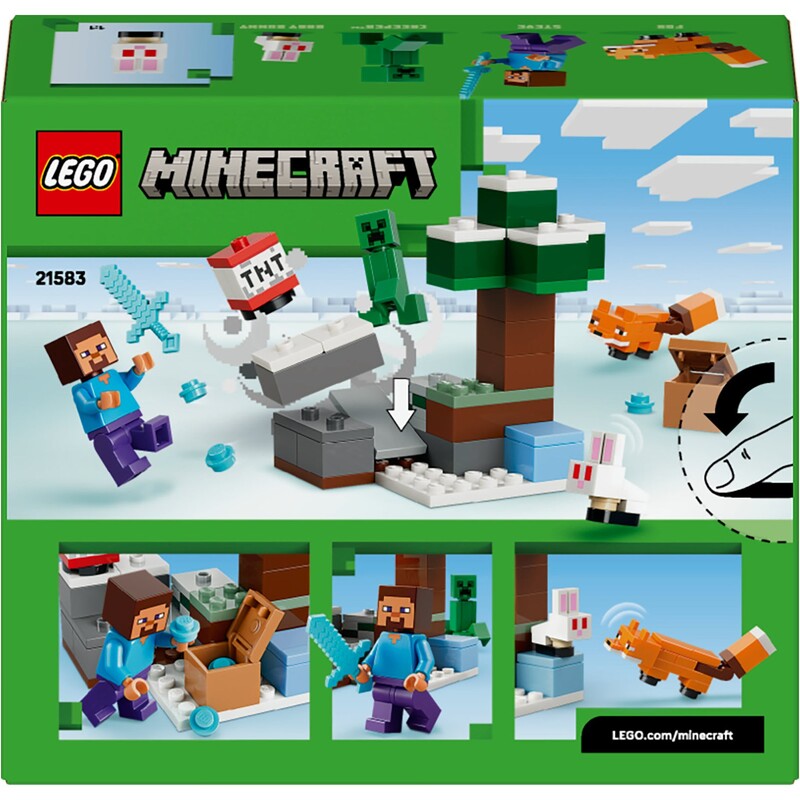 Конструктор LEGO Minecraft Приключения Стива в тайге (21583)